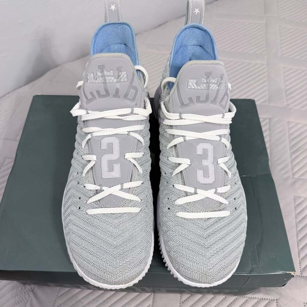 Nike LeBron 16 XVI MLPS Minneapolis Lakers Grey Blue CK4765-001 Men's Size 12